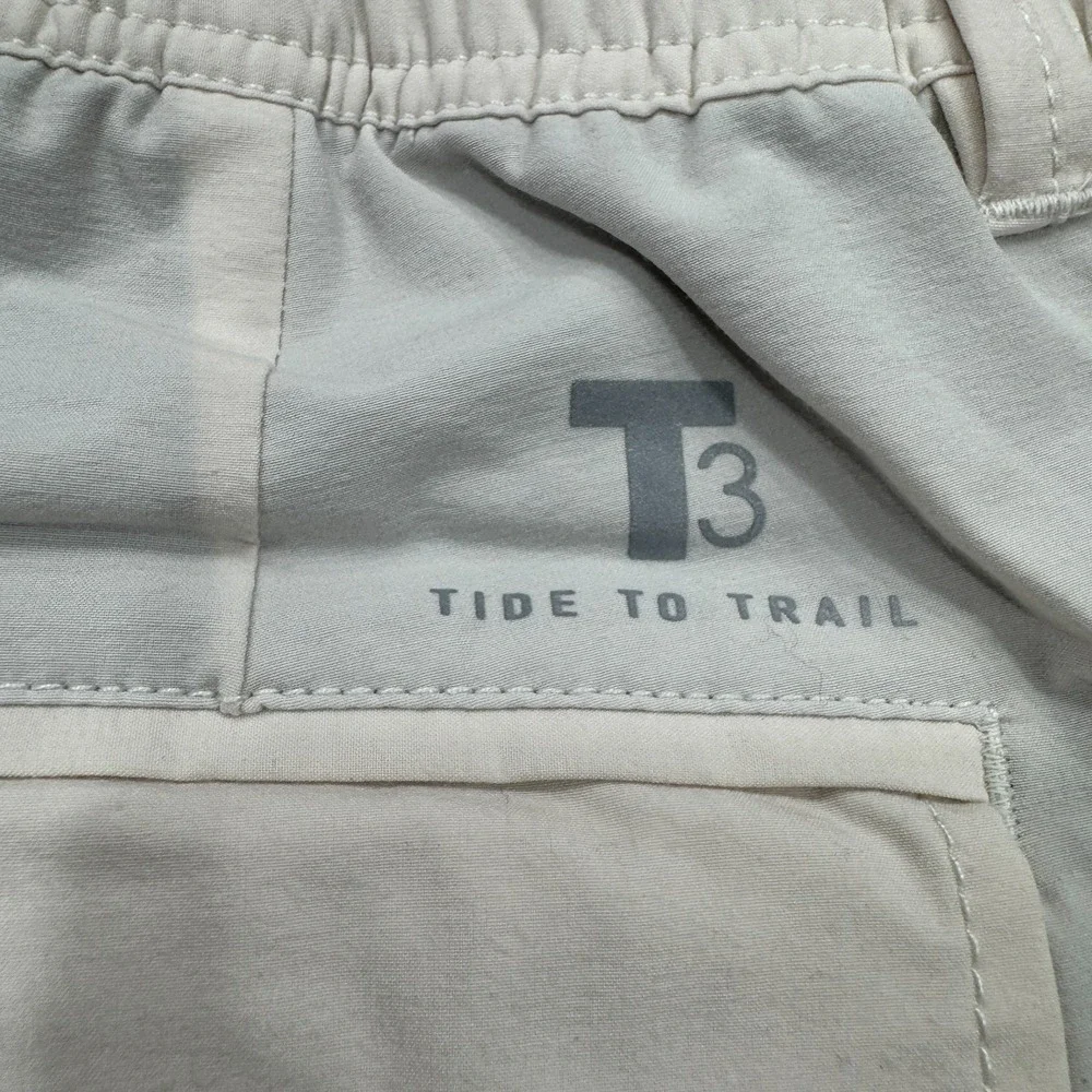 NWT Southern Tide T3‎ Shorts XL Beige Stone Tide to Trail Golf Swim Mens